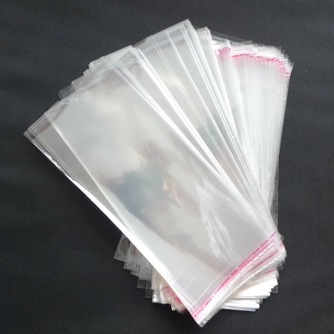 Clear Self Adhesive Plastic Packaging Bags For Socks Clothing Thick PP Bags Transparent Storage Pouches Resealable Plastic Bags
