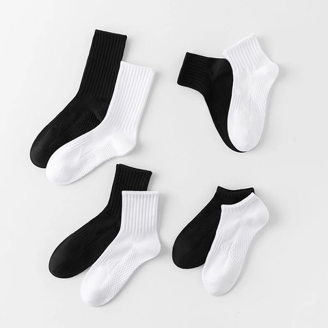 Herren Sportsocken Baumwolle Schweißabsorbierend Wadenhoch Crew Socken Gerippt Rutschfest Athletische Socken Für Gym Casual