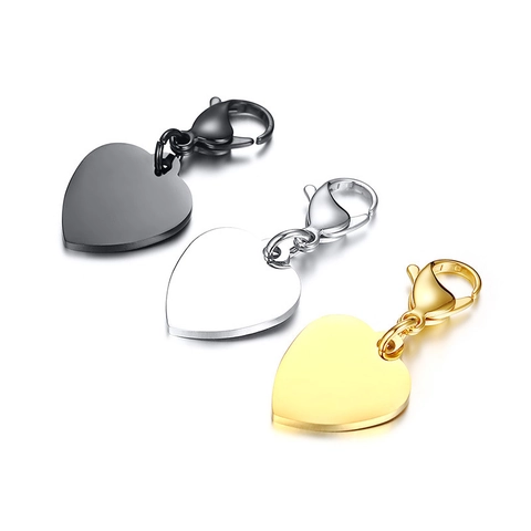 Edelstahl Herz Schlüsselanhänger Für Damen Hochglanzpoliert Liebe Herz Anhänger Taschenanhänger DIY Schmuck Zubehör