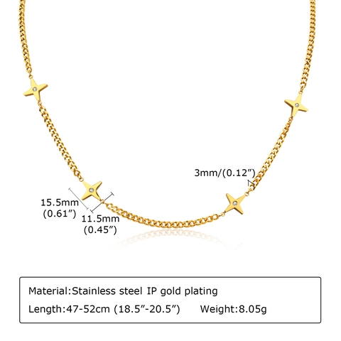 Minimalistische Edelstahl Zirkonia Stern Anhänger Halskette Für Damen Elegante Vergoldete Geometrische Mode Schmuck Geschenk