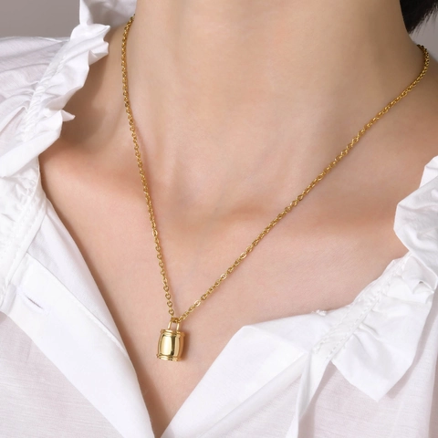 Collar de Urna Conmemorativa Cilíndrica de Acero Inoxidable para Cenizas Colgante Minimalista Pulido que se Puede Abrir Joyas Unisex