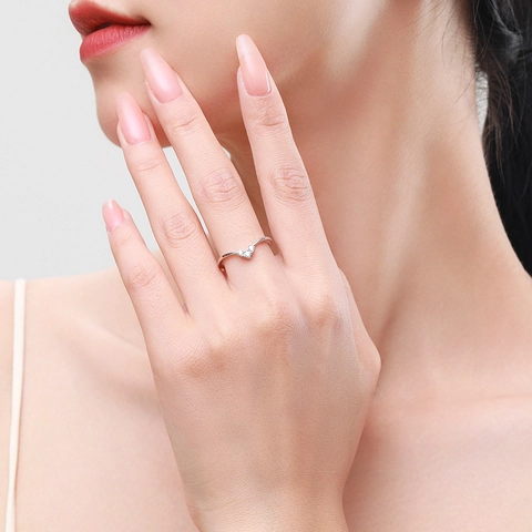 S925 Sterling Silver Pear Cut Zirconia Double Ring Combination Women Engagement Proposal Crown Shape Fashion Finger Ring Jewelry