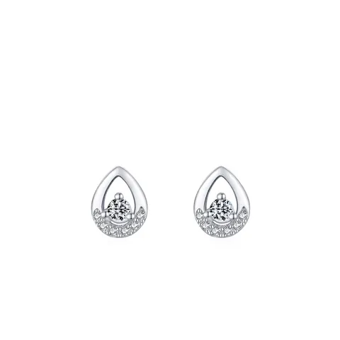 925 Sterlingsilber Tränentropfen Ohrstecker Für Damen Luxuriöse Zirkonia Eingelegte Hohle Wassertropfen Ohrringe Minimalist Schmuck