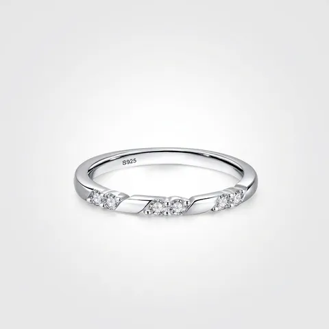 Minimalistische 925 Sterling Zilveren Geometrische Zirconia Gedraaide Open Ring Voor Dames Elegante Mode Micro Ingelegde Vingerring Bruiloft Sieraden Cadeau