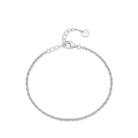 S925 Sterlingsilber Verdrehte Seilkette Armband Für Damen Minimalistisch Verstellbar Elegant Stapelbar Schmuck Jahrestag Geschenk