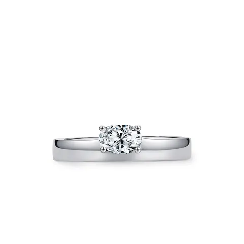 925 Sterlingsilber Ovalschliff Zirkonia Ring Minimalistische Krappenfassung Verlobung Hochzeit Damen Schmuck