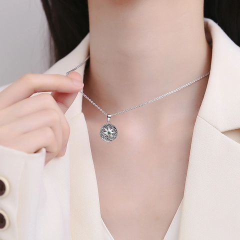S925 Sterlingsilber Achtzackiger Stern Kompass Anhänger Für Damen Vintage Geschnitztes Arabeskenmuster Gold Silber Strass Schmuck Geschenk