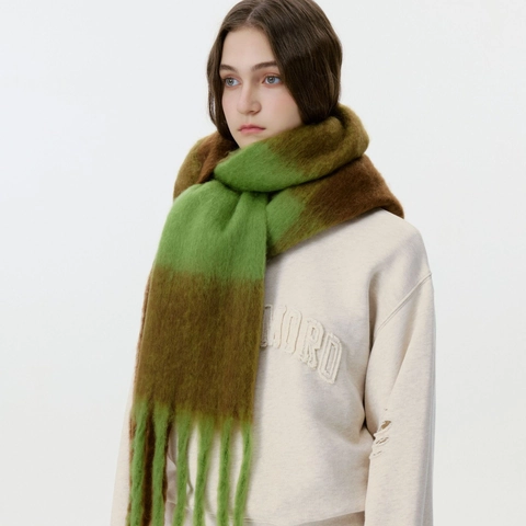 Damen Winter Verdickter Warmer Farbblock Karoschal Mit Quasten Weicher Polyester Gewebter Übergroßer Langer Schal Umhang