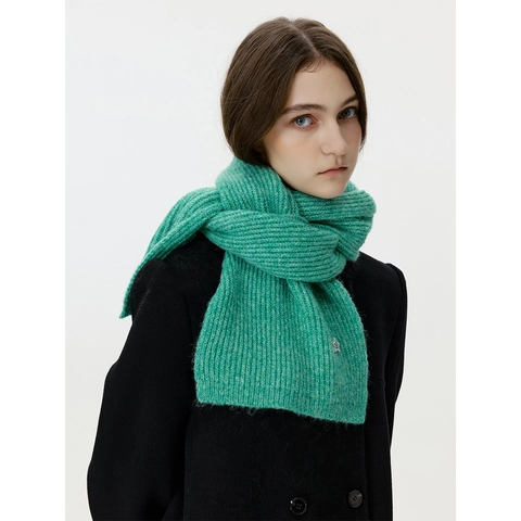 Sciarpa in Maglia Tinta Unita in Misto Lana Design a Stella Stile Coreano per Donna Sciarpa a Costine Calda e Spessa Invernale