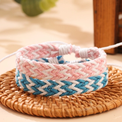 Handmade Woven Cord Bracelet Vintage Simple Adjustable Rope String Hand Jewelry For Men Women Unisex Ethnic Friendship Bracelet