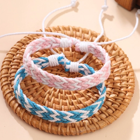 Handmade Woven Cord Bracelet Vintage Simple Adjustable Rope String Hand Jewelry For Men Women Unisex Ethnic Friendship Bracelet