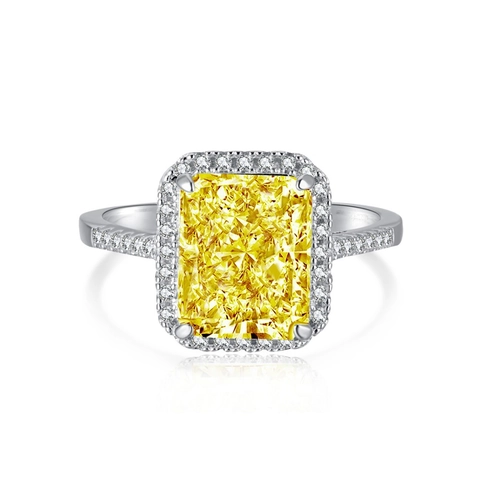 S925 Sterling Silver High Carbon Diamond Ring Oval Halo Pave Engagement Wedding Ring Women Luxury Fine Jewelry