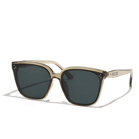 Gafas de Sol de Marco Cuadrado Vintage para Mujeres Hombres Retro Remache de Gran Tamaño Moda Gafas de Sol Marco PC Lente AC