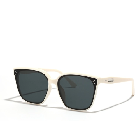 Gafas de Sol de Marco Cuadrado Vintage para Mujeres Hombres Retro Remache de Gran Tamaño Moda Gafas de Sol Marco PC Lente AC