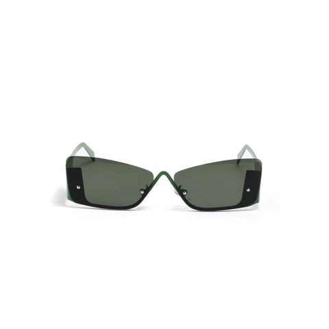 Rimless Square Sunglasses For Women Men Fashion Metal Frame UV400 Protection Rectangular Avant-garde Streetwear Eyewear