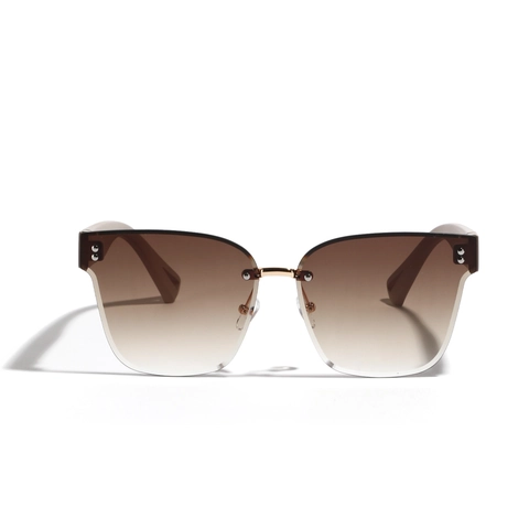 Square Rimless Fashion Sunglasses For Women Men AC Lens PC Frame UV400 Protection Gradient Outdoor Party Eyewear Gift