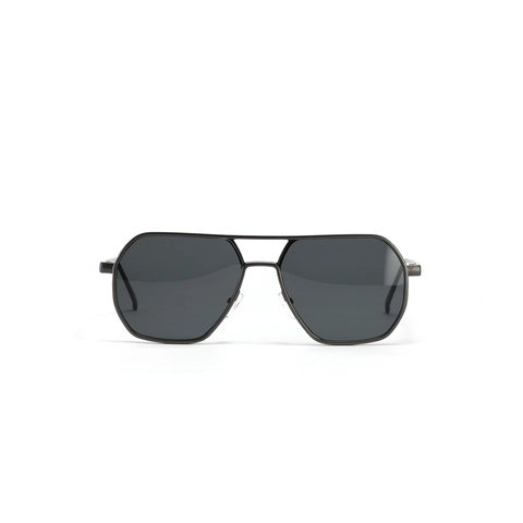 Gafas de Sol Vintage Polígono con Doble Puente Marco de Aleación de Zinc UV400 Estilo Piloto para Hombre Mujer Viaje