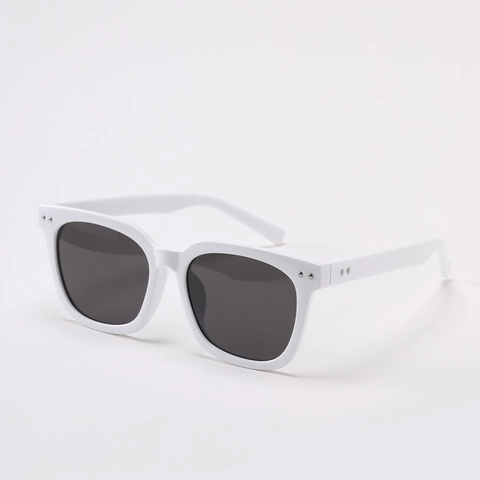 Gafas de Sol Cuadradas de Gran Tamaño Retro para Mujeres Hombres Montura Completa TR90 TR8947 Con Remaches de Metal Protección UV400