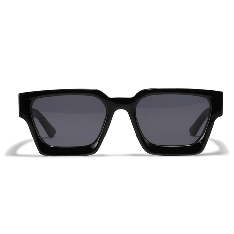 Occhiali da Sole Retrò Montatura Quadrata per Donna Uomo Trendy Rettangolare Lenti PC Protezione UV400 Montatura Spessa Moda All'aperto