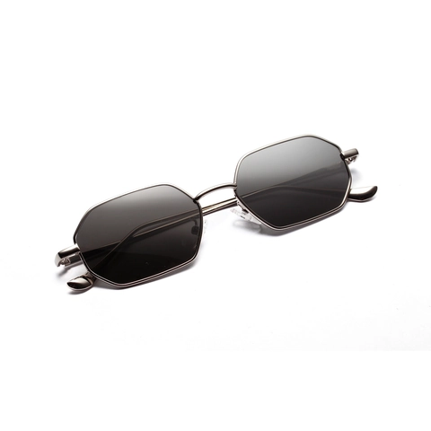 Vintage Octagonal Metal Frame Sunglasses For Women Men Retro Small Square Tinted Lens Fashion UV400 Streetwear Eyewear