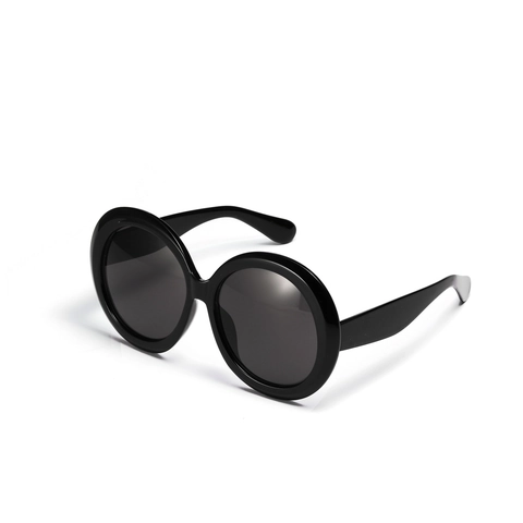 Vintage Oversized Round Sunglasses For Women Men PC Frame Gradient Lens UV400 Retro Fashion Eyewear Streetwear Accessories
