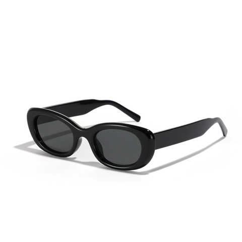 Gafas de Sol Ovaladas Retro para Hombres Mujeres Protección UV400 Marco PC Lentes AC Vintage Minimalista Moda Exterior