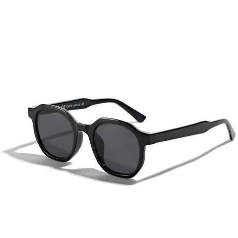 Retro Square Large Frame Sunglasses For Men Women UV400 Protection PC Frame AC Lens Transparent Gray Fashion Eyewear