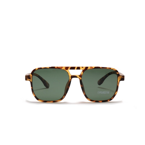 Vintage TR90 Square Polarized Sunglasses For Men Women Double Bridge Retro UV400 Protection Large Frame Fashion Eyewear