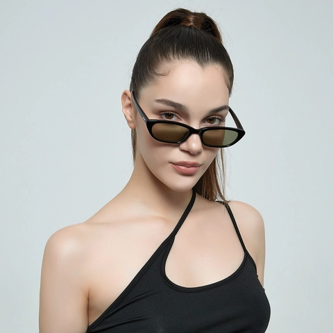 Vintage Small Square Cat Eye Sunglasses For Men Women PC Frame AC Lens UV400 Protection Fashion Retro Outdoor Eyewear