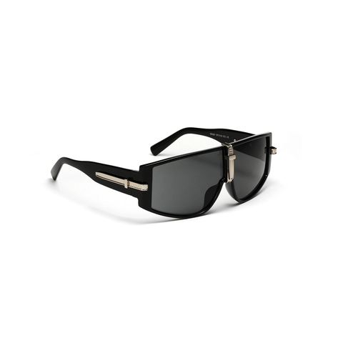 Gafas de Sol Cuadradas de Gran Tamaño Vintage para Mujer Moda PC AC Color Caramella Hip Hop Decoración de Metal UV400