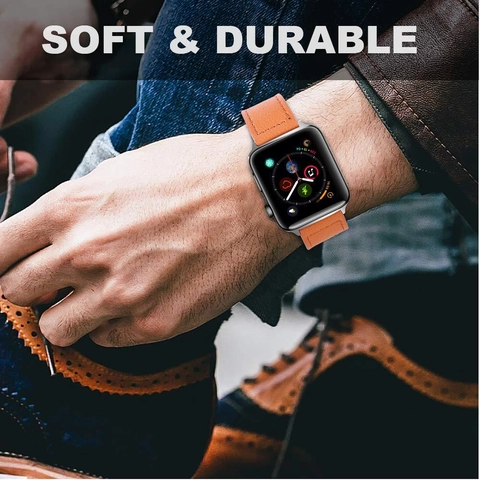 Vintage PU Leather Watch Band Replacement Strap With Metal Carving For Smartwatch Universal Soft Durable Bracelet For Women Men