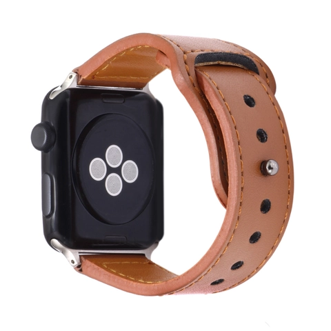 Vintage PU Leather Watch Band Replacement Strap With Metal Carving For Smartwatch Universal Soft Durable Bracelet For Women Men