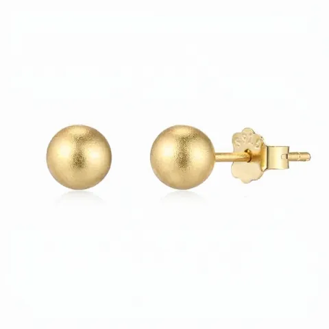 Orecchini a Bottone a Sfera in Oro Opaco in Argento Sterling S925 per Donna Gioielli Minimalisti Rotondi Geometrici