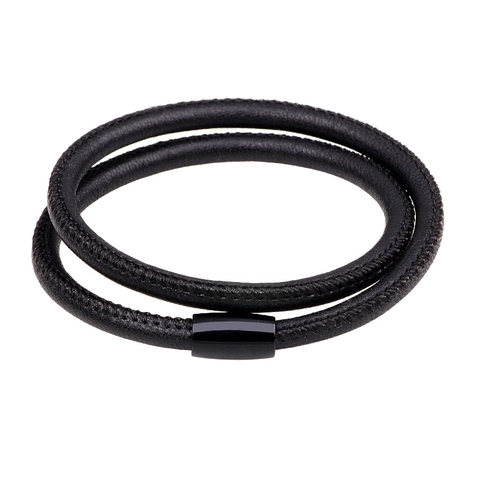 Herren Schafsleder Gewebt Magnetverschluss Armband Doppelschicht Lederarmband Vintage Mode Minimalistisch Casual Schmuck Geschenk Für Herren Damen
