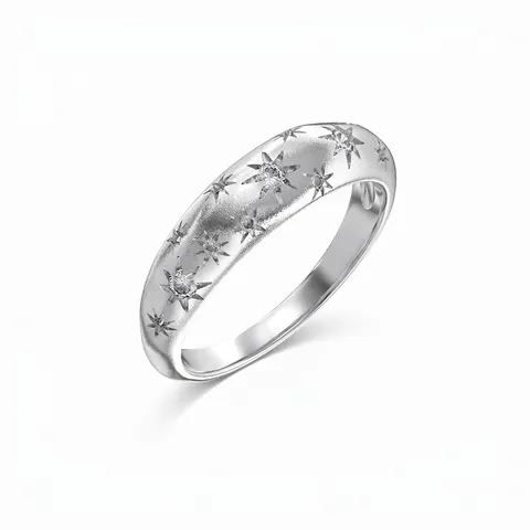 925 Sterlingsilber Sternschliff Ring Minimalistisch Zirkonia Eingelegt Matt Fingerring Elegant Weihnachten Schmuck Geschenk Für Damen