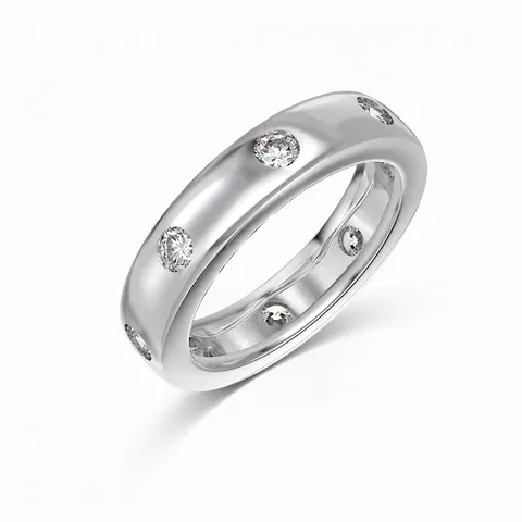 Elegante 925 Sterling Zilveren Zirconia Ingelegde Geometrische Bandring Voor Dames Minimalistische Mode Geometrische Ronde Ring Sieraden Cadeau