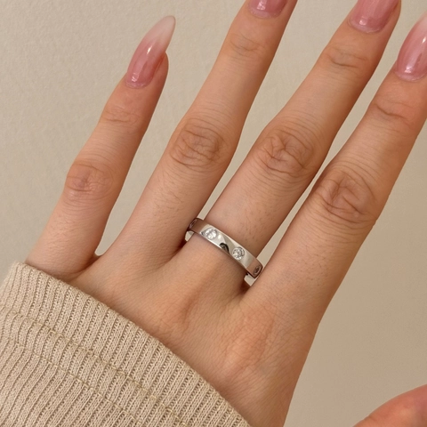 Elegante 925 Sterling Zilveren Zirconia Ingelegde Geometrische Bandring Voor Dames Minimalistische Mode Geometrische Ronde Ring Sieraden Cadeau
