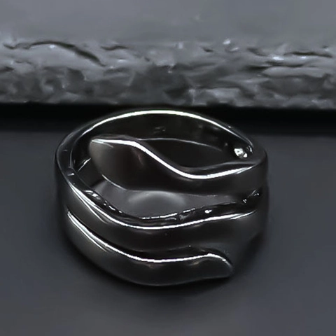 Anillo de Serpiente de Aleación Vintage para Mujeres Hombres Punk Bobinado Irregular Anillo Abierto Ropa de Calle Joyería Hip Hop Personalizada Regalo