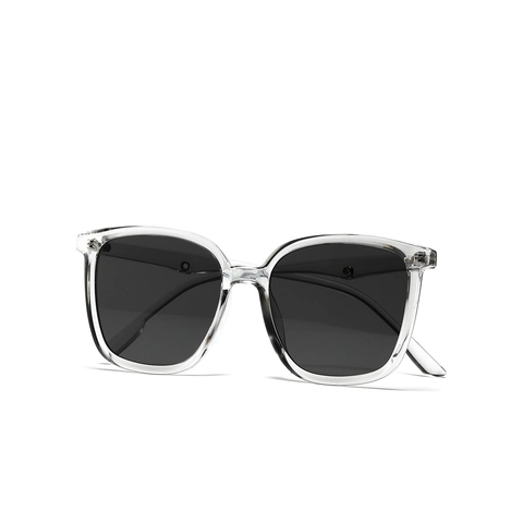 Women Retro Square Sunglasses Big Frame UV400 Protection PC AC Material Fashion Eyewear For Daily Outdoor Travel