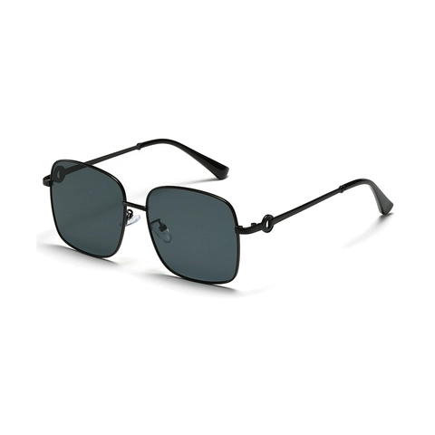 Fashion Oversized Square Metal Sunglasses For Women Retro Gradient Lens UV400 Protection Large Frame Thin Leg Sun Glasses