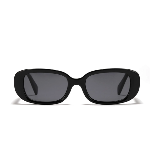 Retro Narrow Frame Square Sunglasses For Women Men Fashion UV400 PC Frame Rectangular Sun Glasses With Metal G Decoration