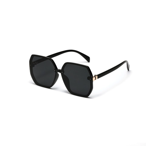 Gafas de Sol Vintage de Gran Tamaño Polígono Para Mujeres Hombres Montura de PC Lente de AC Decoración de Remaches Moda Protección UV400