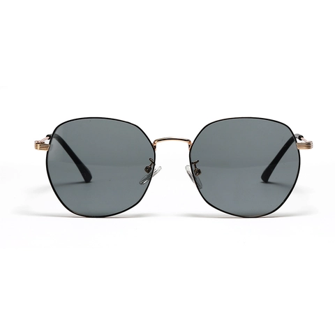 Vintage Round Metal Frame Sunglasses Trendy Polygon Candy Color Lens UV400 Protection Fashion Eyewear For Men Women