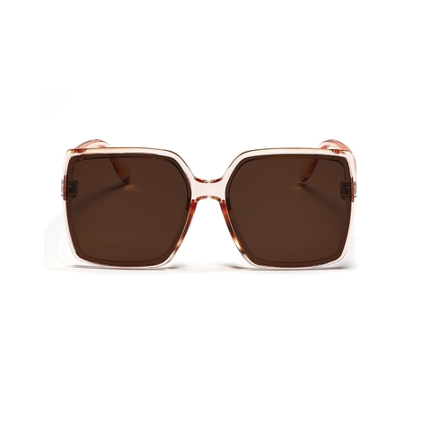 Vintage Oversized Square Sunglasses For Women Men Retro Large Frame PC Sun Glasses Korean Fashion UV400 Protection Eyewear