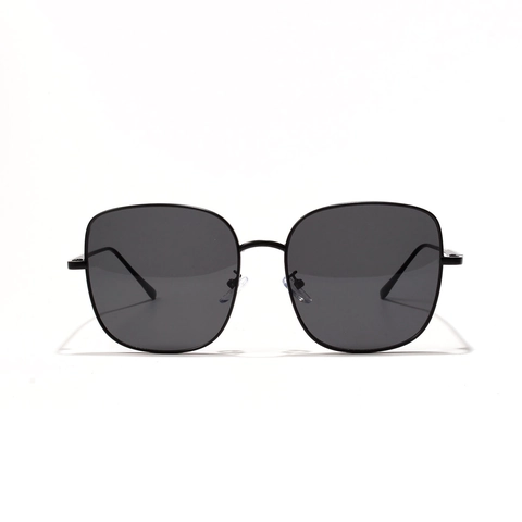 Occhiali da Sole Quadrati in Metallo Vintage per Donna Moda Rettangolari Lenti Oceaniche Sfumate Montatura Oro Nero Occhiali da Viaggio