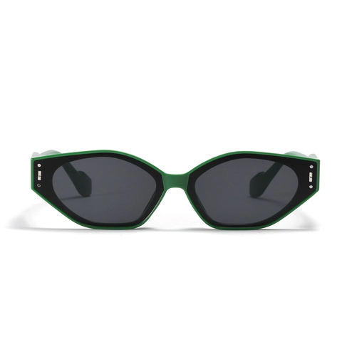Occhiali da Sole Retrò Occhio di Gatto Quadrati Moda Montatura Piccola Policarbonato Lente UV400 Street Style Uomo Donna
