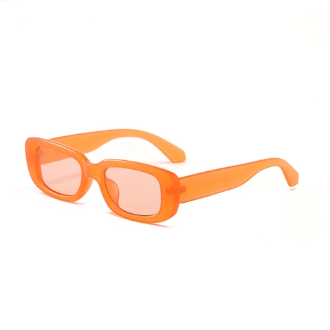 Occhiali da Sole Quadrati Retro Donna Uomo Moda Traslucido Color Gelatina Lenti Sfumate Protezione UV400 Montatura in PC Vintage Hip Hop