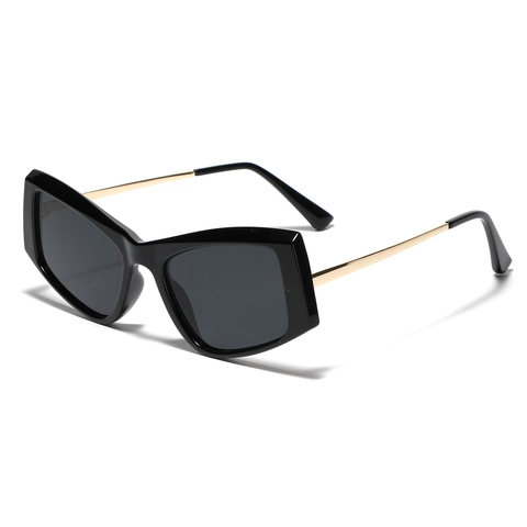 Oversized Cat Eye Sonnenbrille Für Damen Herren Retro Mode PC Rahmen AC Linse Metallbügel Große UV400 Trendy Reisen Brille