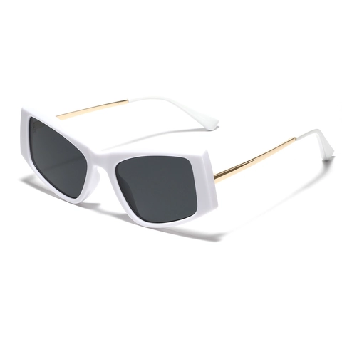 Oversized Cat Eye Sonnenbrille Für Damen Herren Retro Mode PC Rahmen AC Linse Metallbügel Große UV400 Trendy Reisen Brille