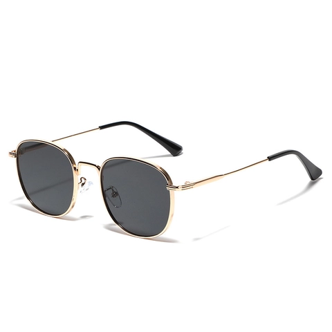 Retro Square Metal Frame Sunglasses For Men Women Lightweight UV400 Protection Fashion Small Frame Eyewear Outdoor Sun Glasses